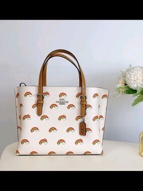 Brand New COACH Mollie Rainbow Tote